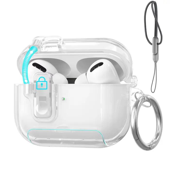 2025 pour AirPods Pro 3 étui avec verrouillage sécurisé et lanière pour AirPods Pro3 housse de prote