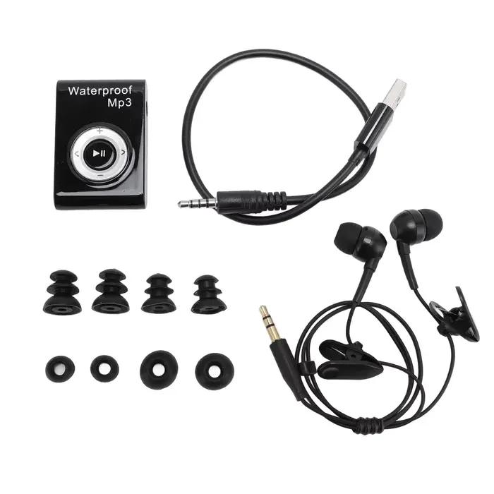 Lecteur MP3 8 go, écouteurs de natation avec bouchons d'oreilles, lecteur de musique sous-marine pou