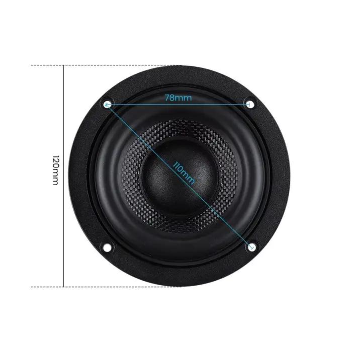 AIYIMA 1 PC 4.5 pouces caisson de basses haut-parleur Hifi 4/8 Ohm 50 W bassin en fibre de verre bas