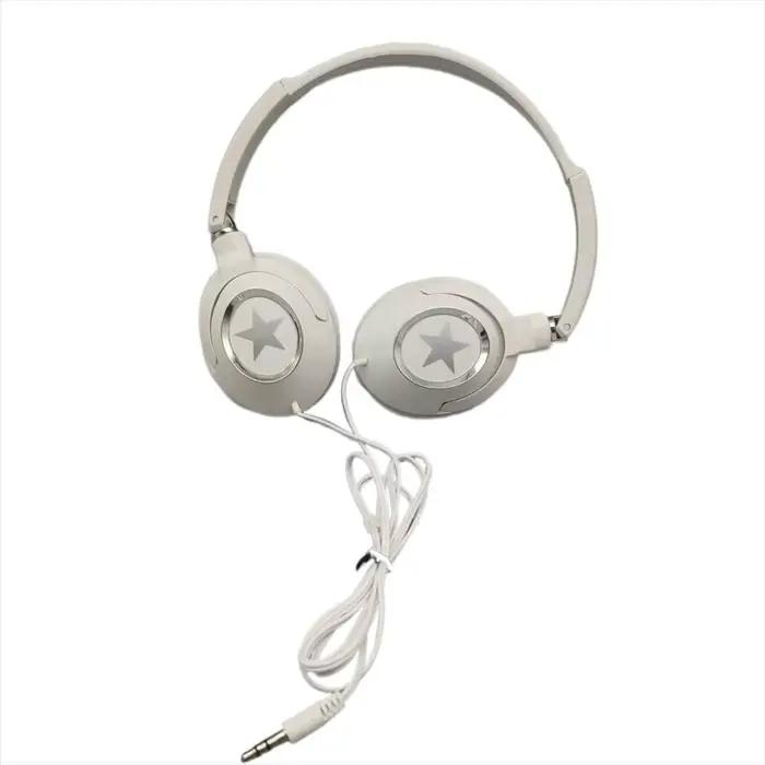 Casque supra-auriculaire filaire, écouteurs flexibles, casque réglable, basse, son HiFi, musique sté