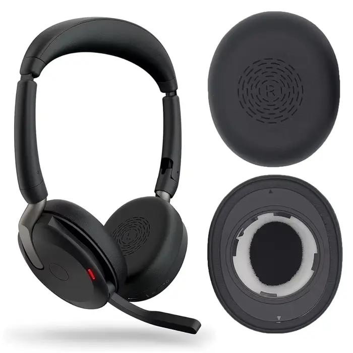Coussinets d'oreille en cuir protéiné, coussinets en mousse souple, housse de coussinets d'oreille p