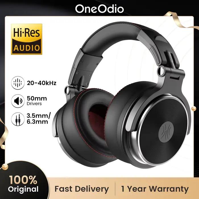 Casque filaire Oneodio Pro-50 avec haut-parleurs Hi-Res de 50 mm pour le monitoring en studio, casqu
