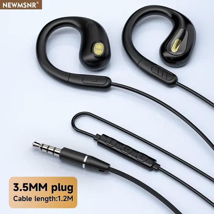 YX2 Clip-on filaire contrôle Type C & 3.5mm casque 9D Surround son basse écouteurs sport jeu casque 