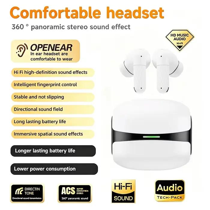 Casque sans fil 919 avec réduction de bruit, type intra-auriculaire, équipé d'un étui de charge, son