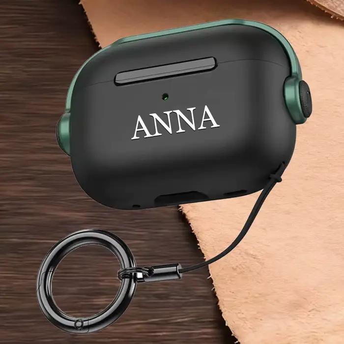 Étui pour écouteurs personnalisé, impression UV personnalisable, nom, TPU+PC souple, béquille compat