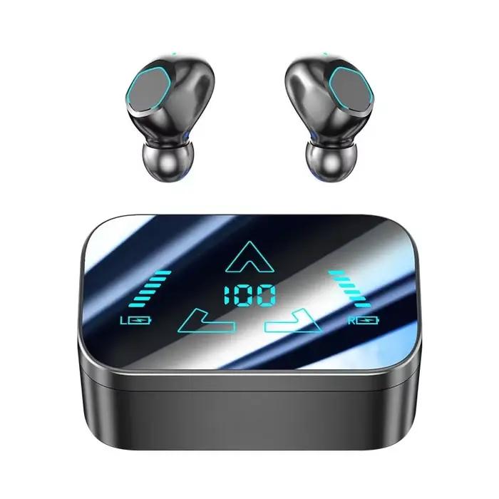Écouteurs sans fil Bluetooth, son stéréo HIFI, ENC, affichage de la puissance, pour iPhone, Samsung,