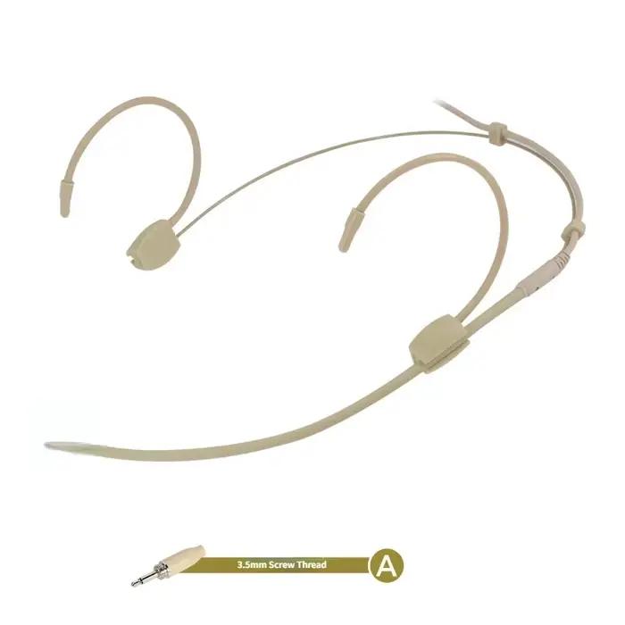 Microphone de casque omnidirectionnel pour Sennheiser Shure AKG, bande de sauna, port de tête, Pro A