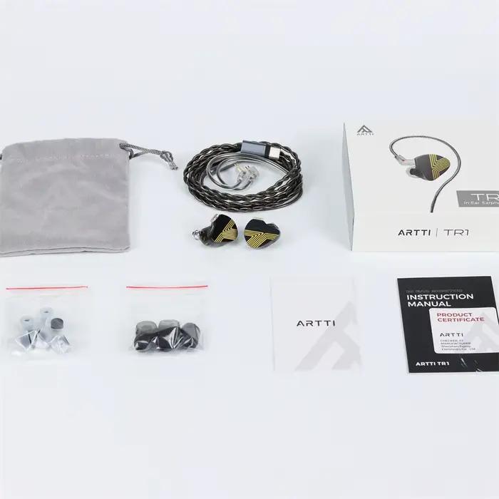 ARTTI-Écouteurs intra-auriculaires avec fil, IEM, moniteur plaqué béryllium, micro de type C, poigné