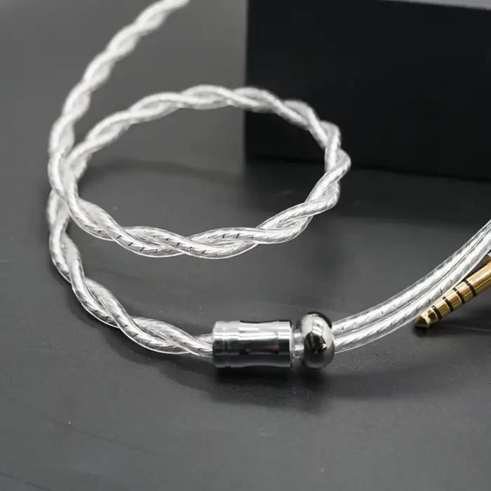XINHS-Câble de mise à niveau pour casque K12, plaqué argent palladium, haute pureté, 2 brins