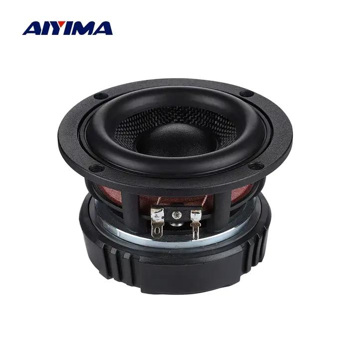 AIYIMA 1 PC 4.5 pouces caisson de basses haut-parleur Hifi 4/8 Ohm 50 W bassin en fibre de verre bas