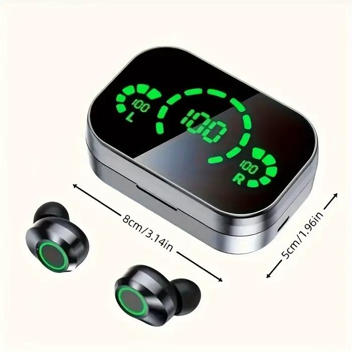 Casque Bluetooth sans fil TWS avec boîte de charge pour téléphone, micro antibruit, écouteurs avec a