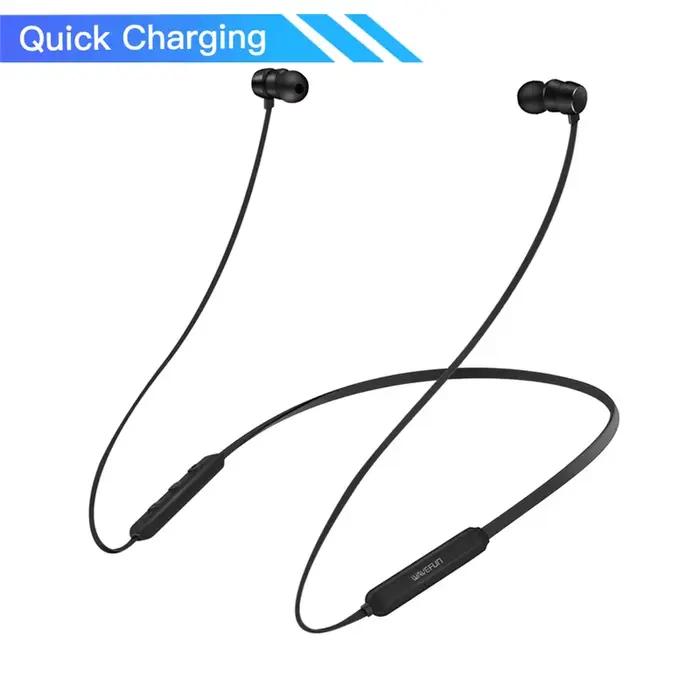 Écouteurs Bluetooth Wavefun Flex Pro Ultimate à charge rapide V5.3, écouteurs sans fil à bande de co