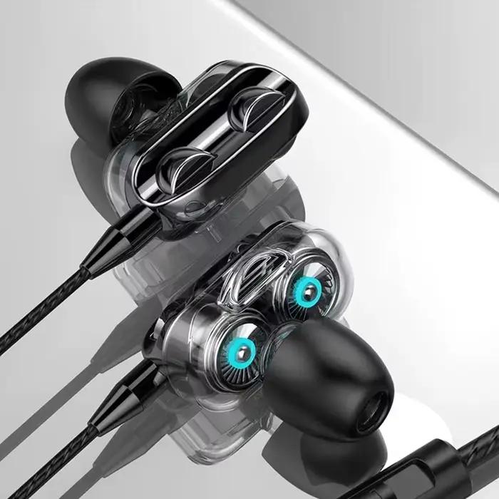 Écouteurs intra-auriculaires stéréo pour iPhone, Xiaomi, Huawei, Android, conception antibruit, acce