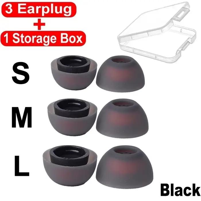 3 paires d'embouts d'écouteurs en silicone pour Samsung Galaxy Buds 3 Pro, avec boîte, embouts de re