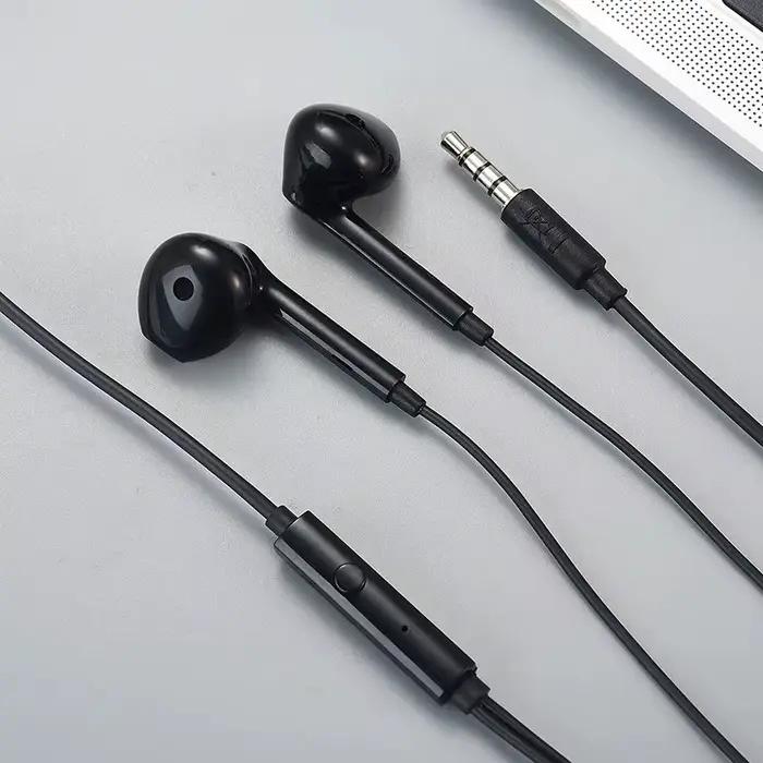 Écouteurs filaires à tête plate pour Motorola, Jack 3.5MM, basse, avec micro, pour Moto G50 G54 G34 