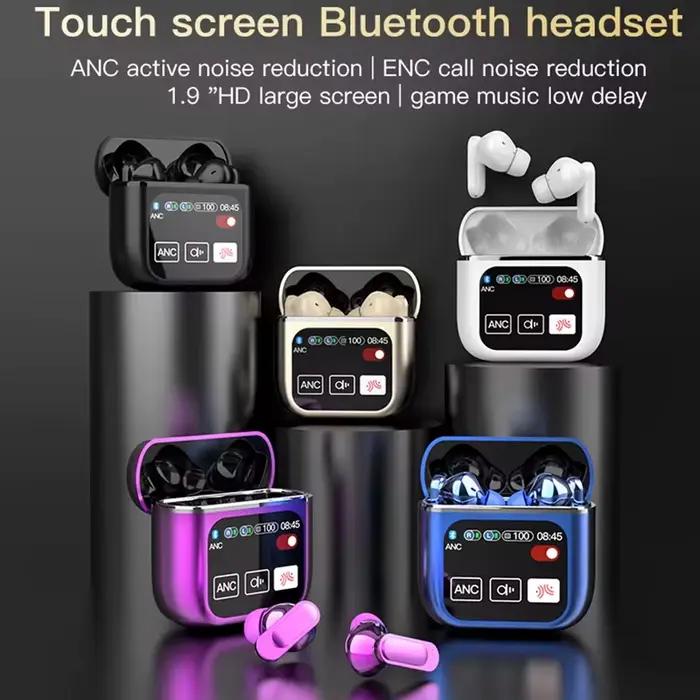 Écouteurs sans fil Bluetooth 5.4 LED affichage casque de jeu Sport