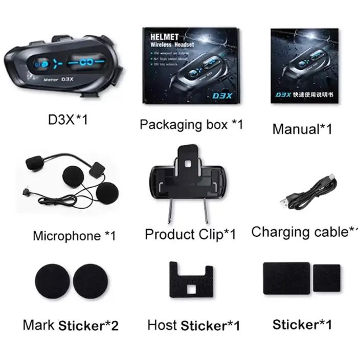 Casque de moto demi-duplex pour plusieurs personnes
