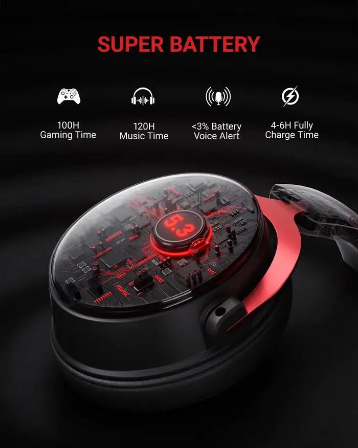 Casque de jeu sans fil NUBWO G07 pour PC