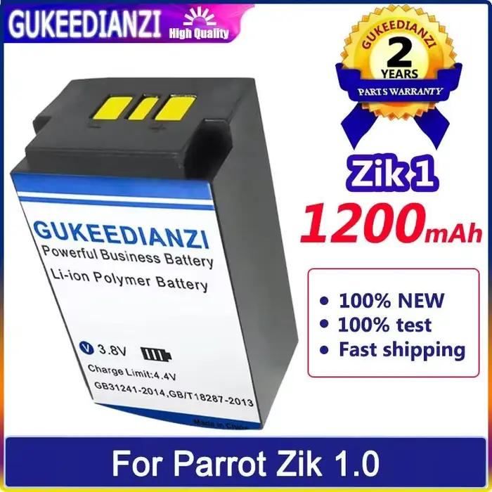 Batterie longue durée pour casque Parrot Zik 1 1.0 One, 1200mAh