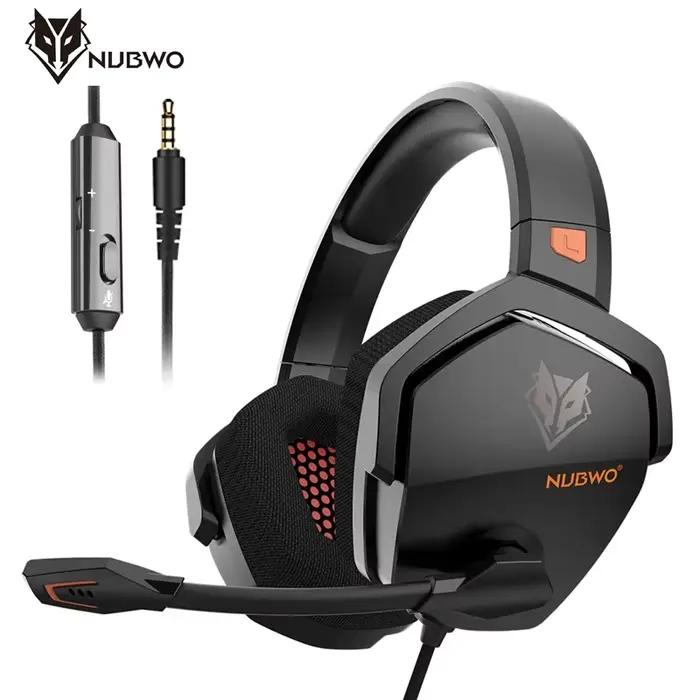 NUBWO N16 casques Gamer HIFI suppression du bruit micro son stéréo conception confortable porter des écouteurs de jeu pour PS5, PS4, Xbox One