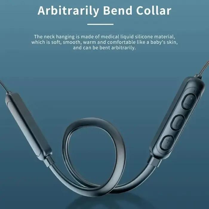 Écouteurs tour de cou Perfell Bluetooth 5.0 pour musique immersive et réduction du bruit, idéal pour activités sportives et utilisation quotidienne
