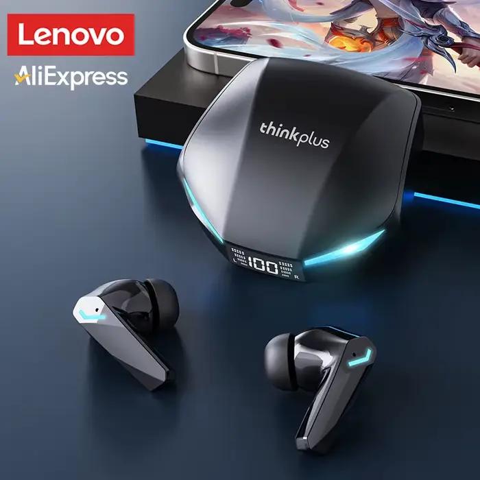 Choix Lenovo GM2 Pro casque de jeu LED affichage numérique sans fil Sport écouteurs HD appel basse latence