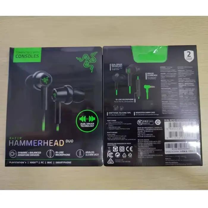 Razer – écouteurs intra-auriculaires filaire, casque d'écoute, martelhead Duo, Compatible avec Console, haute qualité