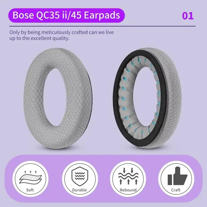 Manchons en éponge pour écouteurs Bose QuietComfort 35/35 ii/25/Qc2/Qc15/Ae2/Ae2i/Ae2w/SoundTrue