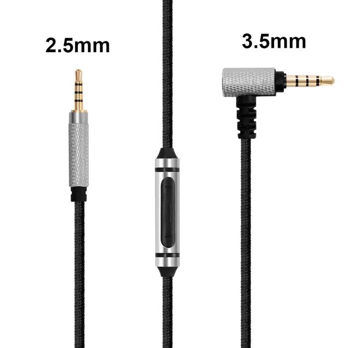 Câble d'extension de remplacement pour casques JBL Tune 600BTNC DUET NC BT 700BT 710BT 720BT 750BTNC 770NC en métal avec microphone et télécommande pour iPhone et Android occasions spéciales