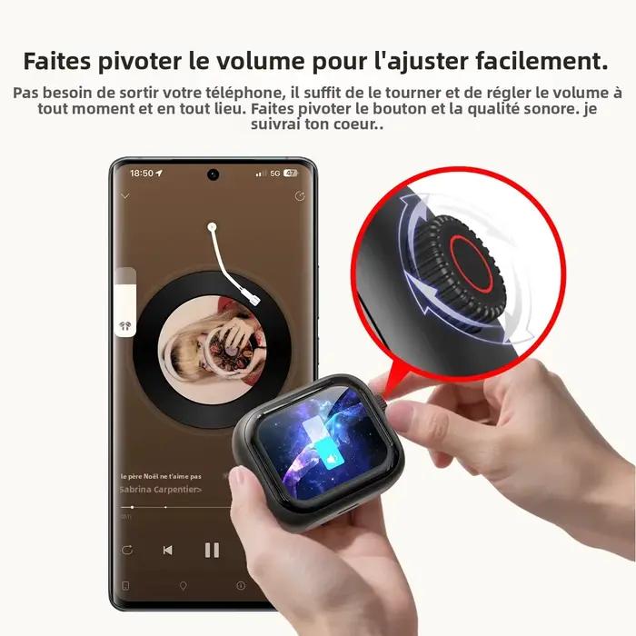 [Tela Ultra HD] HTC NE40 écouteurs Bluetooth V6 TWS sport casque sans fil AI traducteur