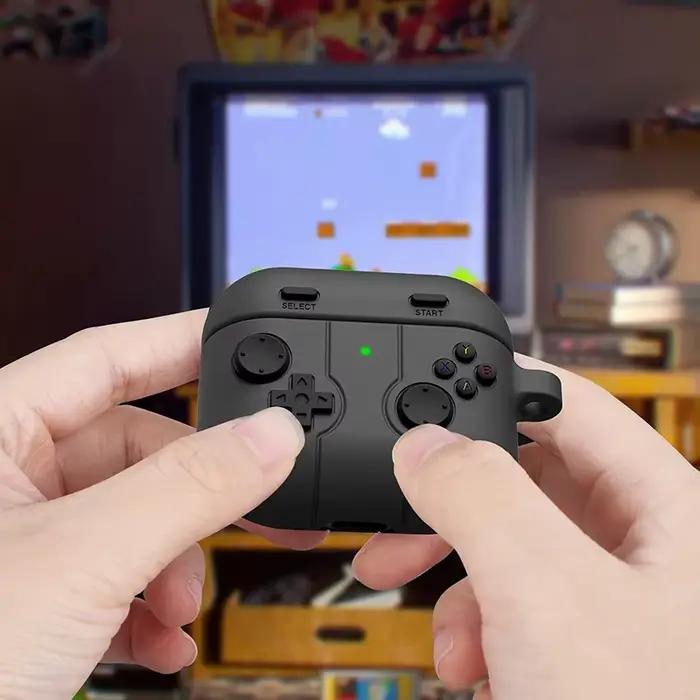 Étui en silicone antichoc pour AirPods dessin animé 3D manette de jeu couvercle de boîte protection anti-choc pour AirPods 1 2 3 2021 AirPods Pro 2 occasions spéciales