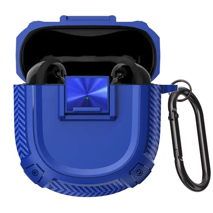 Étui de protection Bose QuietComfort Ultra 2 avec clip de verrouillage sécurisé motif fibre de carbone pour écouteurs occasions spéciales