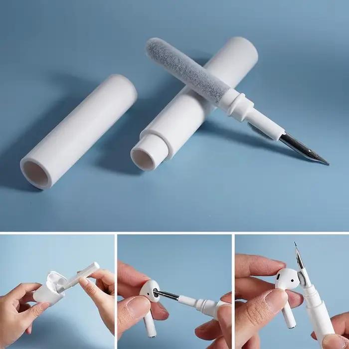 Kit de nettoyage pour écouteurs AirPods Pro Xiaomi Samsung brosse et stylo de nettoyage blanc noir pour maintenance écouteurs et étuis