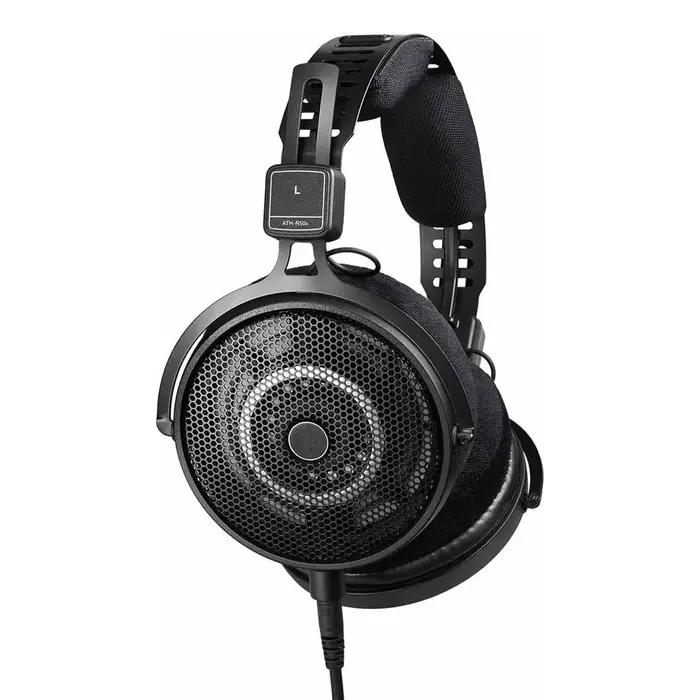 Casque de studio professionnel ATH-R50x conception ouverte haut-parleurs 45mm pour mixage mastering podcasts supra-auriculaire métal noir
