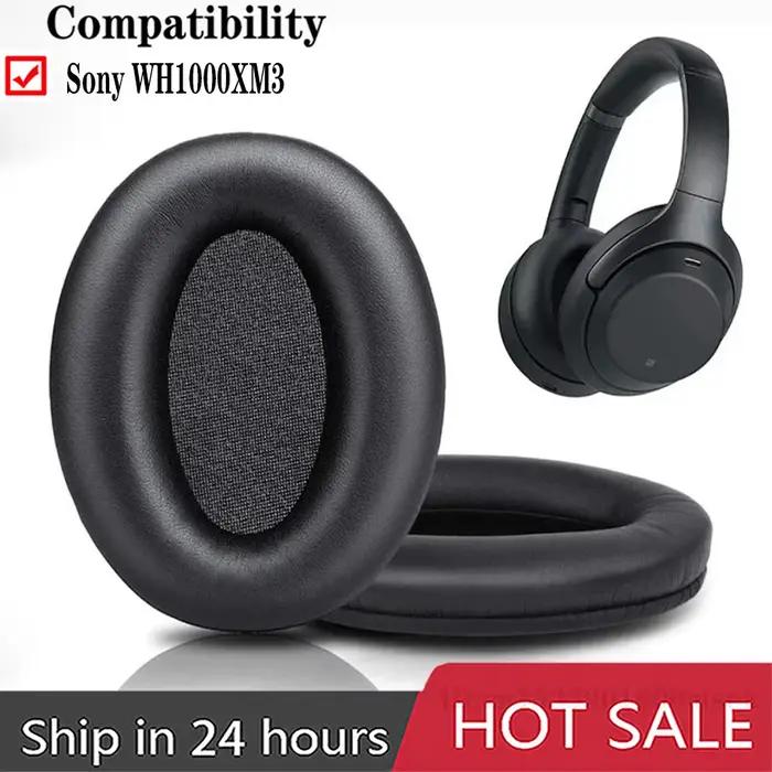 Coussinets doreille en cuir haute qualite pour ecouteurs Sony WH-1000XM2 XM3 XM4 isolation sonore confort durable polycolore occassions speciales