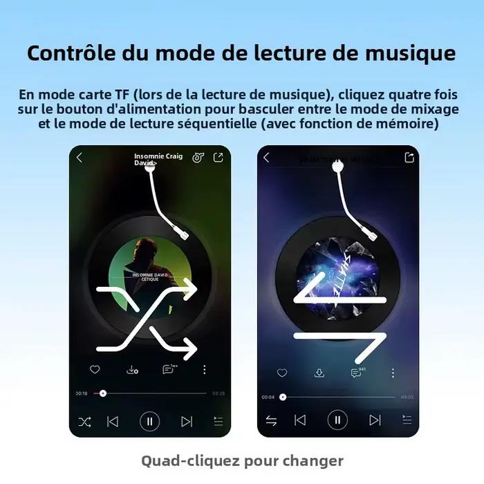 Écouteurs à conduction osseuse POLVCDG X9 32G étanches IPX8