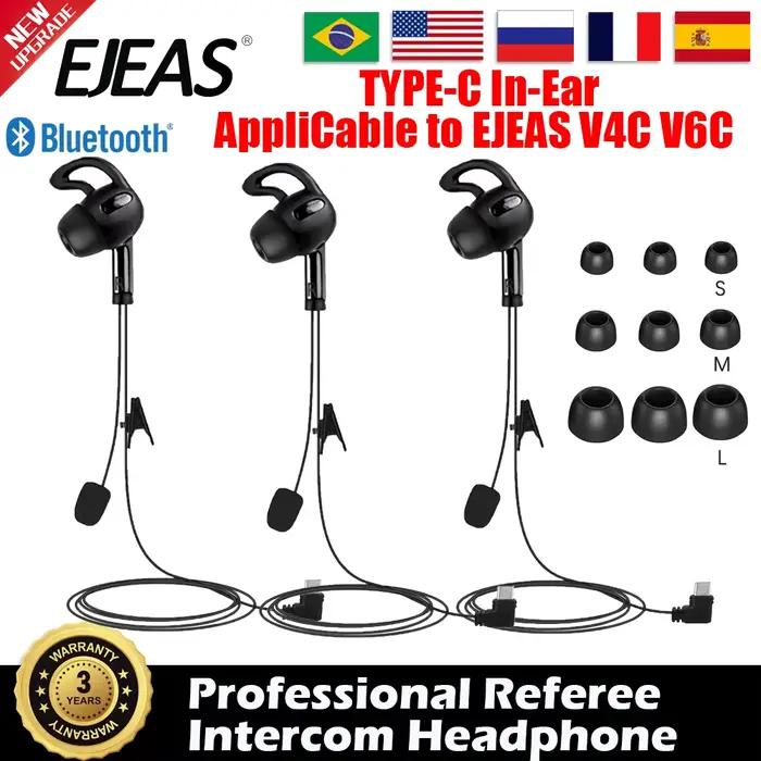 Écouteurs intra-auriculaires mains libres pour arbitre