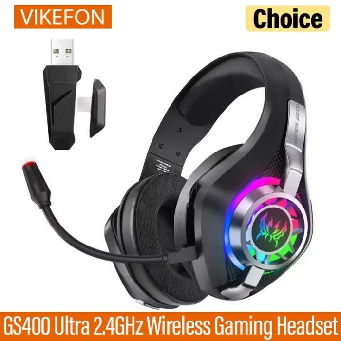 Casque de jeu sans fil GS400 Ultra 2.4GHz