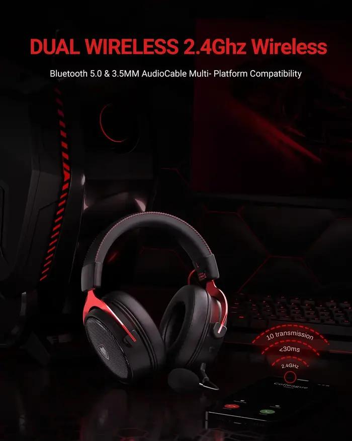 Casque de jeu sans fil NUBWO G07 pour PC