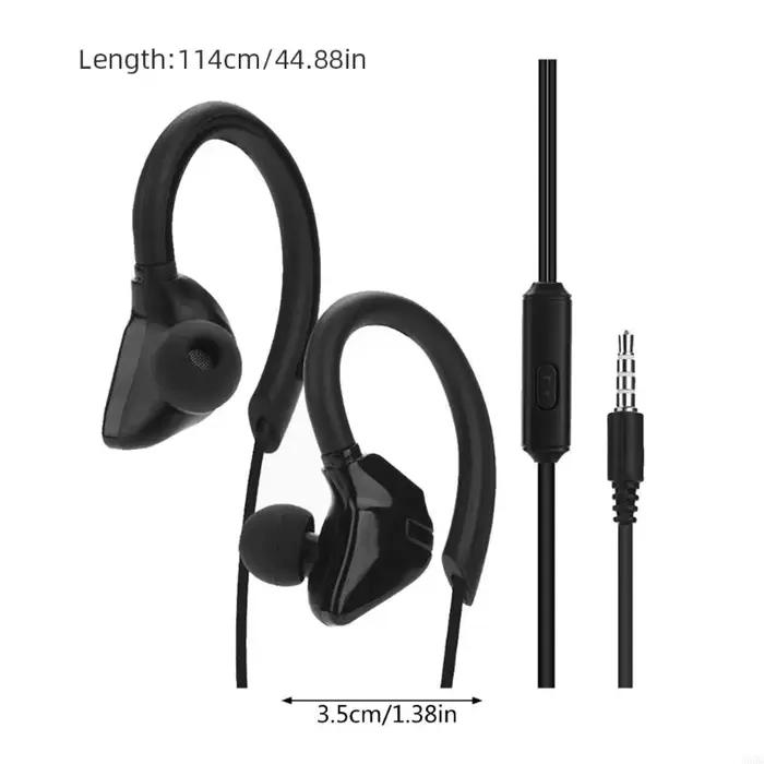 Écouteurs intra-auriculaires filaires pour le sport avec contrôle du volume