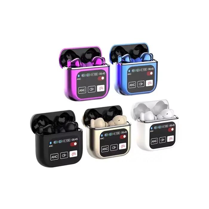 Écouteurs sans fil Bluetooth 5.4 LED affichage casque de jeu Sport