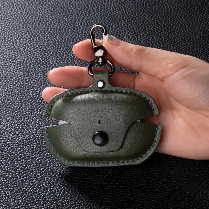 Étui en cuir pour écouteurs Bluetooth