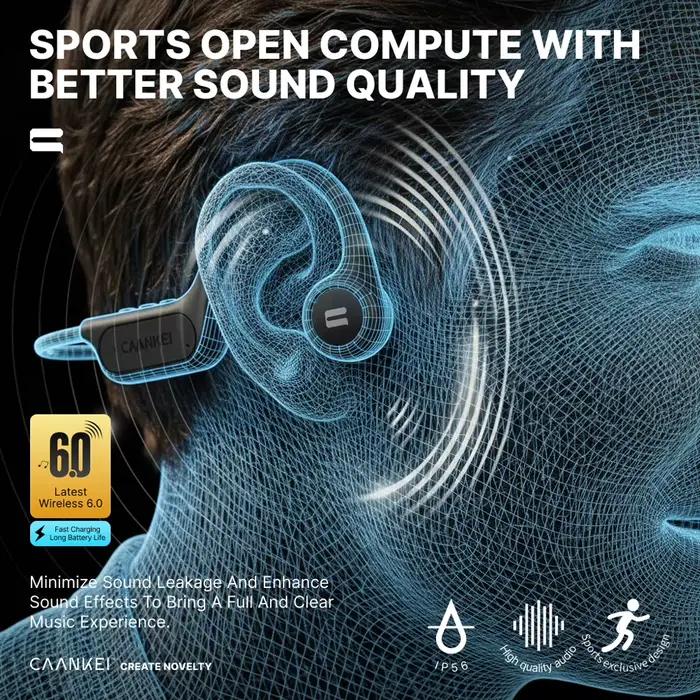 Écouteurs à conduction osseuse Bluetooth 5.3