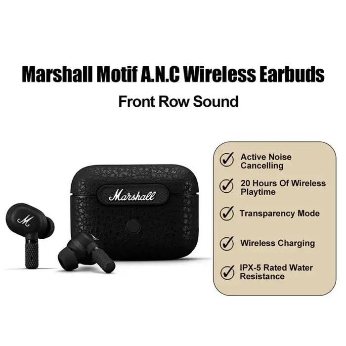 Écouteurs intra-auriculaires sans fil Marshall Motif à réduction de bruit active