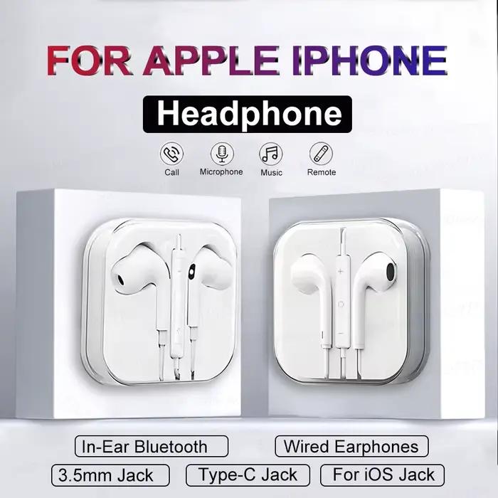 Écouteurs pour Apple, compatibles iPhone 17 16 15 14 13 12 11 Pro Max