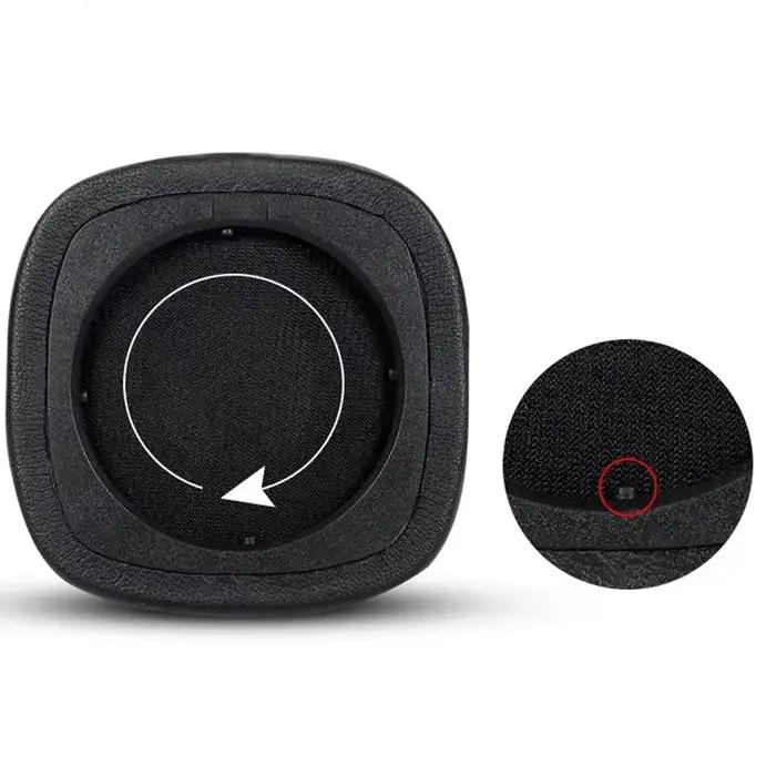 Coussinets d'oreille en cuir doux et mousse de mémoire de forme pour confort et isolation sonore supérieure occasionnels utilisation audio et cadeaux