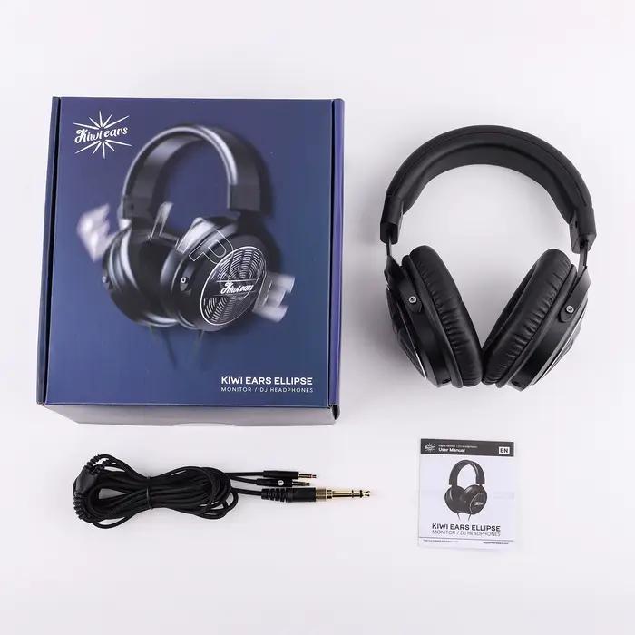 Linsoul Kiwi Ears Ellipse Casque à pilote dynamique de qualité studio avec un design confortable et une conception de câble Dtachable