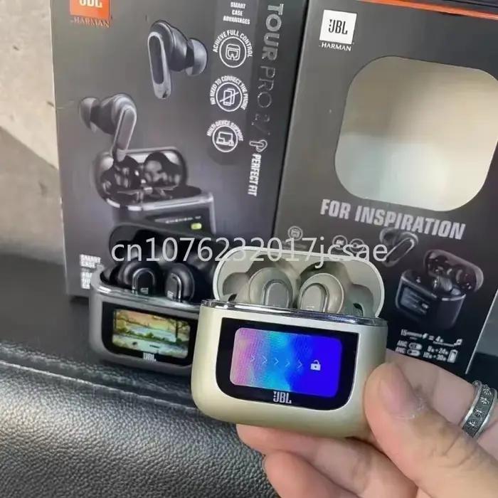 Écouteurs sans fil JBL Tour PRO 2 audio haute fidélité avec écran LCD pour sportifs et mélomanes occasionnels et spéciales