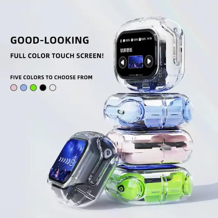 Air Max casques à écran tactile intelligent TWS dans l'oreille écouteurs de sport binaural pro stéréo bande sonore