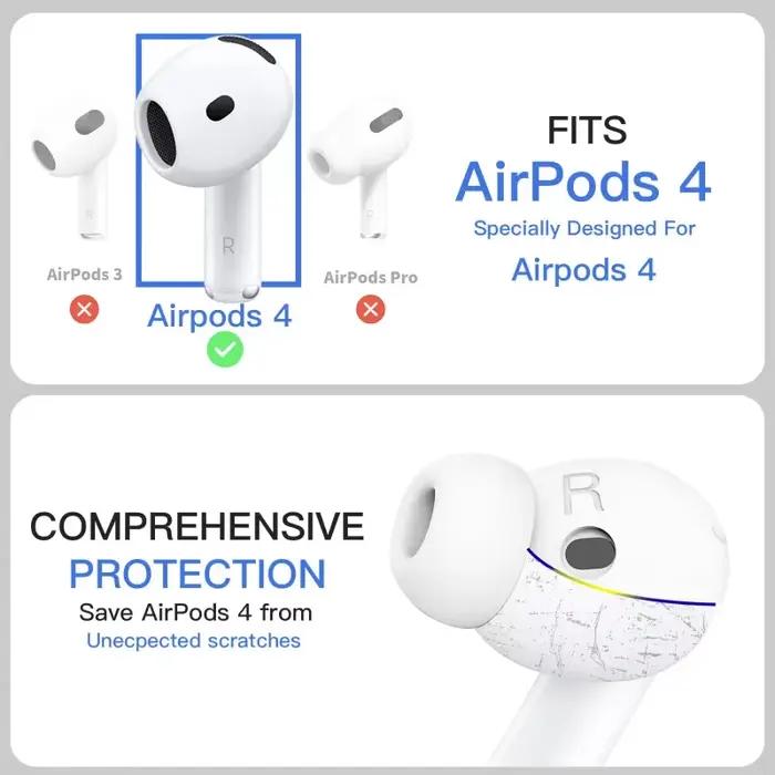 Embouts d'oreille antidérapants en Silicone pour AirPods 4